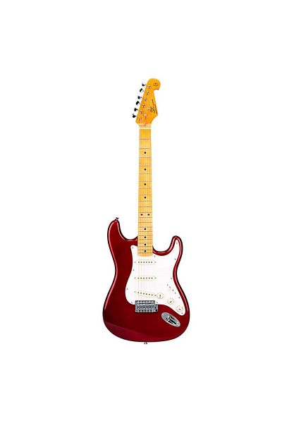 SX SST57CAR Red electric guitar, with gig bag