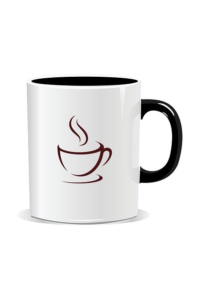OEM Personalized coffee mug, steaming coffee mug - Red interior