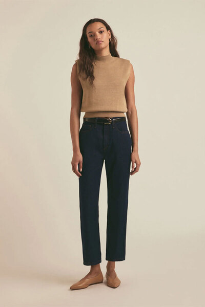 FAVORITE DAUGHTER TOP THE WHITNEY - THE FAVORITE DAUGHTER - XL, BEIGE