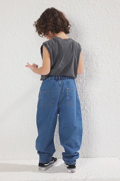 ASL GOLF CLUB COPIE - Pantaloni de blugi din denim pentru băiat albastru, 100% bumbac, 3-14 ANI