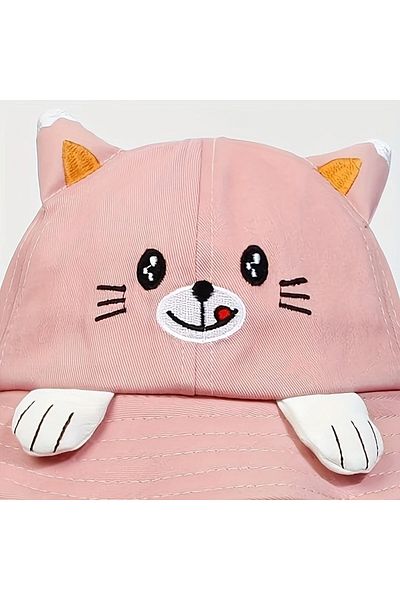 GlassySKY Cute Cat Sun Protection Hat,Outdoor Summer Beach Vacation