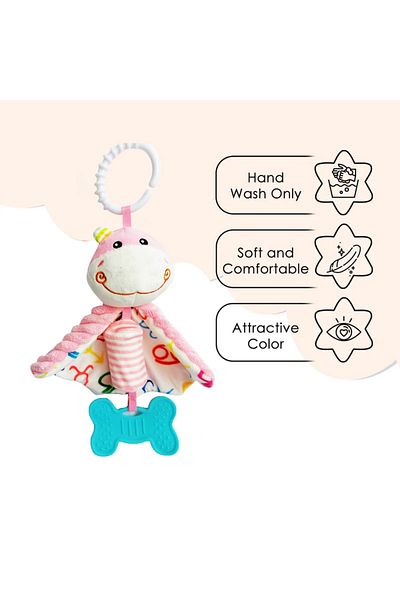 Factory Price - Livia Hanging Animal Crib And Stroller Toy - Hippo