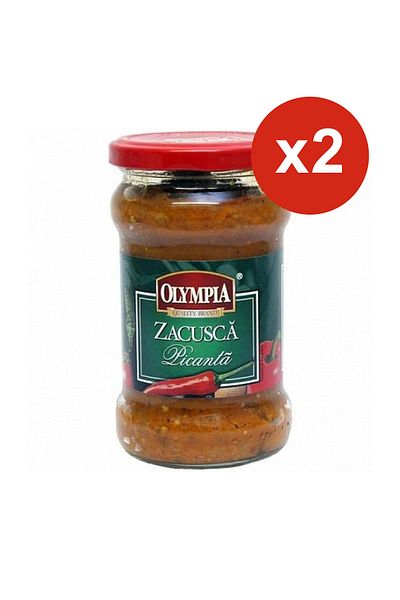 Olympia Spicy eggplant Zacusca 295 g x2PCS