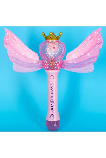 zola Πιστόλι μπαλονιού, μοντέλο μαγικού ραβδιού, 2 δοχεία διαλύματος, με μπαταρία, 35x36,5x7,5cm, ροζ