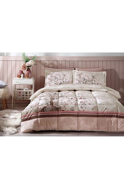 Özdilek Özdilek Ranforce Double Sleeping Set-Albero in Fiore Powder