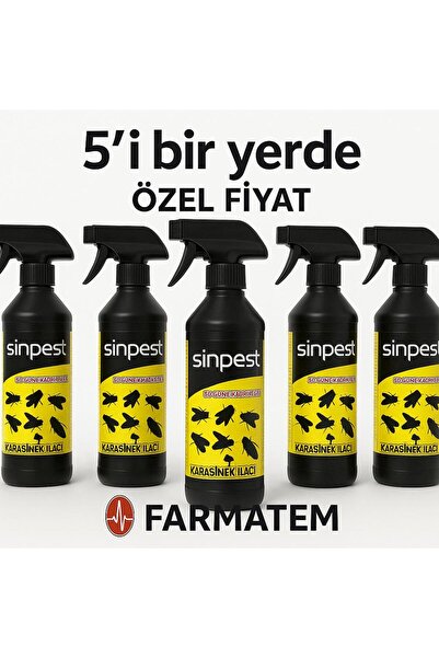 SİNPEST KARA SİNEK VE HAŞERE İLACI 5 Lİ 500ML