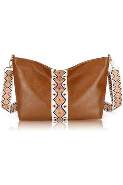 Generic iCozzier Hobo Crossbody Bags for Women Vegan Leather Handbags Purses for Women Tote Purse Shoulder B