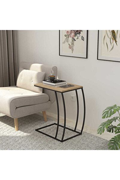 Adore Mobilya Profile C Sehpa - Florida Meşe 50x62x35 cm