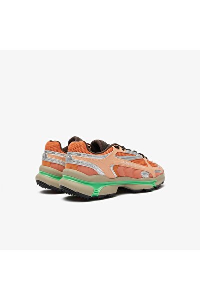 Lacoste L003 Trainers in Orange Green