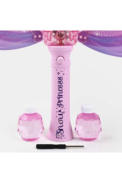 zola Πιστόλι μπαλονιού, μοντέλο μαγικού ραβδιού, 2 δοχεία διαλύματος, με μπαταρία, 35x36,5x7,5cm, ροζ