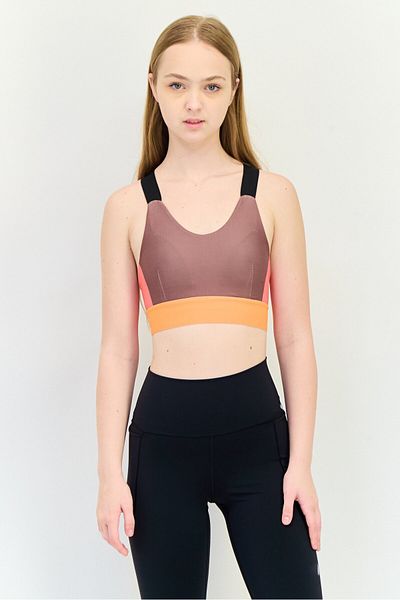 Only Play Women Sportswear Fit Sleeveless Training Sports Bra, Multicolor