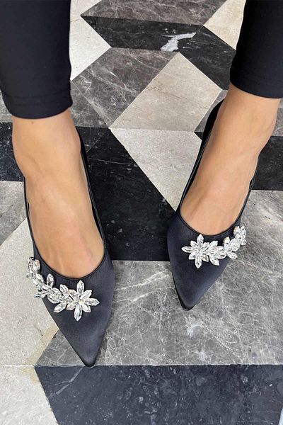 Bambi Pantofi cu toc clasici de damă negri K01596134638