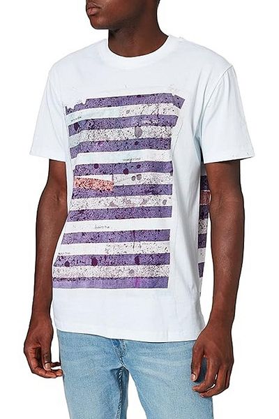Desigual Sailor striped cotton T-shirt, White, L