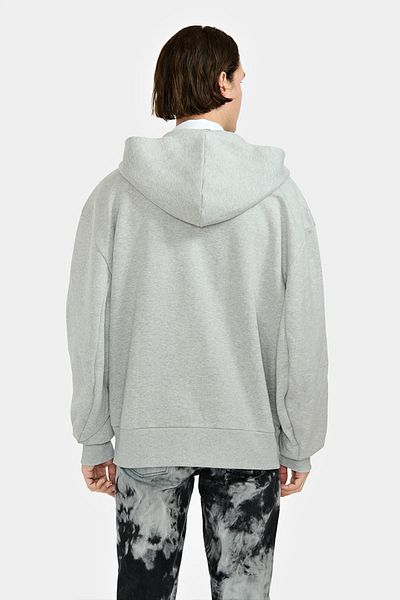 LOUIS GABRIEL NOUCHI ZIP-UP SWEATSHIRT - LOUIS GABRIEL NOUCHI - GREY, S