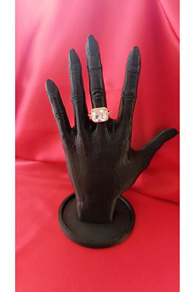 Store BAGET TEK TAŞ AYARLANABİLİR GOLD ÇELİK YÜZÜK