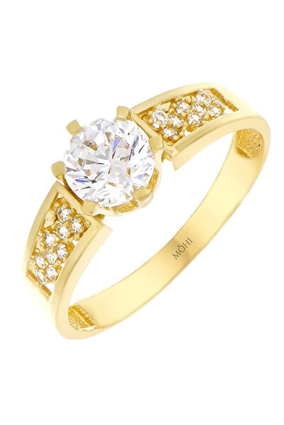 MOHI Fine Jewellery Inel de logodna din aur galben de 14k
