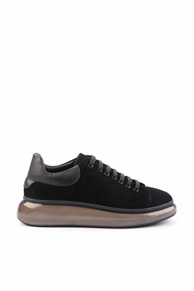 Bambi Siyah Siyah Leather Erkek Sneaker E01902252502