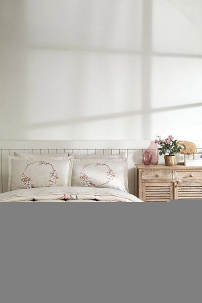 Özdilek Özdilek Ranforce Double Sleeping Set-Candidum Cream