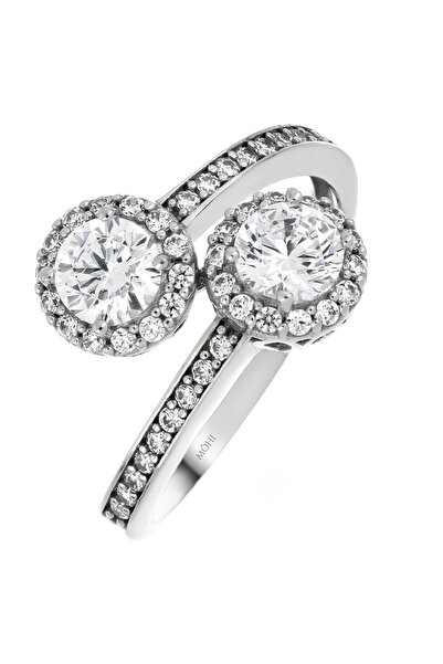 MOHI Fine Jewellery Inel de logodna din aur alb de 14k