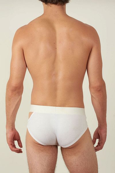 LOUIS GABRIEL NOUCHI SIGNATURE BRIEF - LOUIS GABRIEL NOUCHI - WHITE, XS