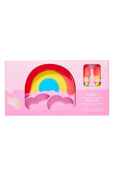 SMIGGLE Big Dreams Silicone Dinner Plate Set 100% Plastic Free