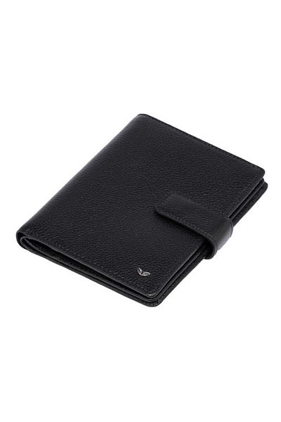 Tergan Black Genuine Leather Men's License Holder - S1Ru00001558-A6F