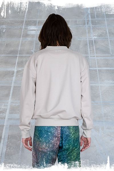 ISNURH FLUID CREWNECK HOODIE - ISNURH - BEIGE, S