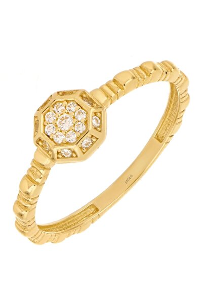 MOHI Fine Jewellery Inel din aur galben de 14k