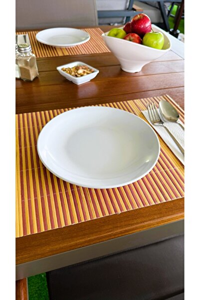 Alezy 587 Göreme Melamine Thermostar International Service Plate 23 cm White