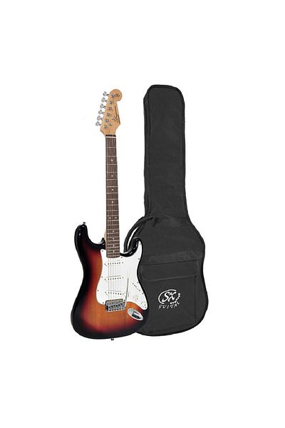 SX ED13TS Electric guitar, gig bag, sunburst