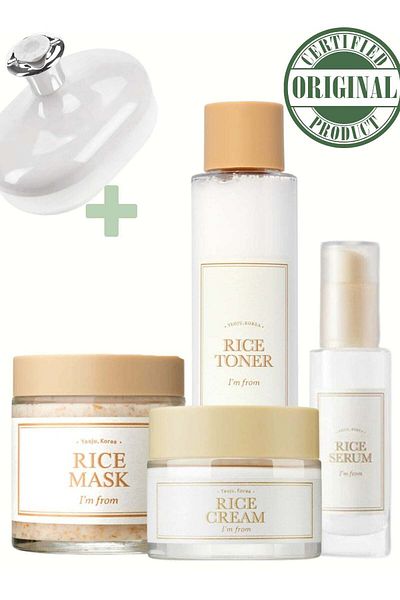 I'm From Radiant Rice Essentials Set - Toner - Face Serum - Face Cream & Face Mask