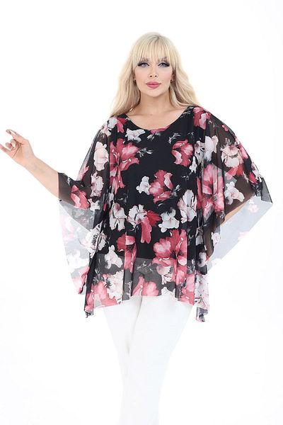 modayız Plus Size Patterned Blouse 21C-2685