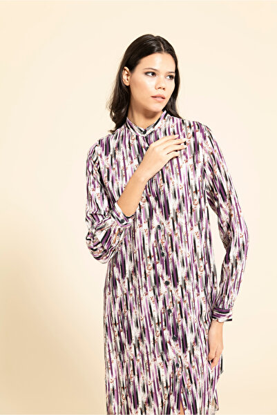 MİRAŞE MODA Mealy Collarless Tunic Shirt (110 cm)