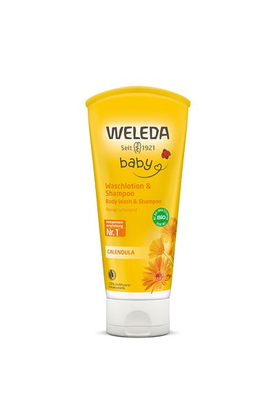 Weleda Baby Baby lotiune de curatare & sampon 200 ml