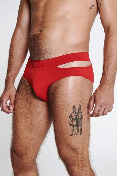 LOUIS GABRIEL NOUCHI SIGNATURE SWIM BRIEF - LOUIS GABRIEL NOUCHI - RED, S