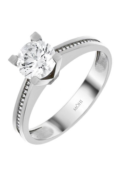 MOHI Fine Jewellery 14k white gold solitaire engagement ring