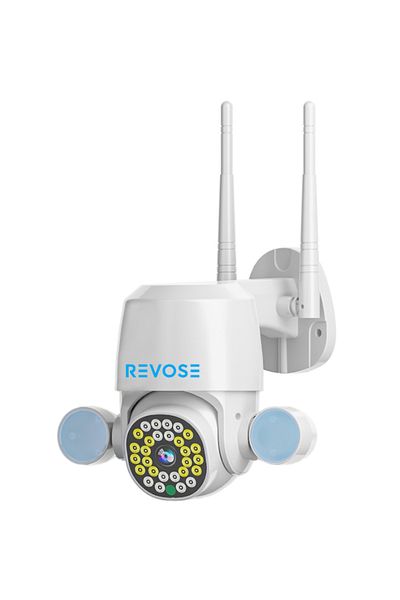 REVOSE 5mp Video Surveillance Camera 2560x1920, Motion Alarm, Indoor and Outdoor, Dual Flash