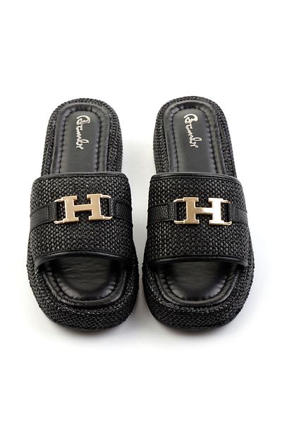 Bambi Black Women's Slippers K04156011528