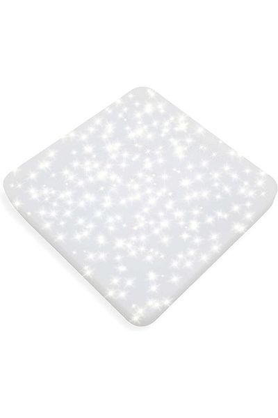 Lumare LED ceiling light, Starry Sky, 24 W 2000 lm, Warm White, With glitter effect, 275 x 275 x 60 mm