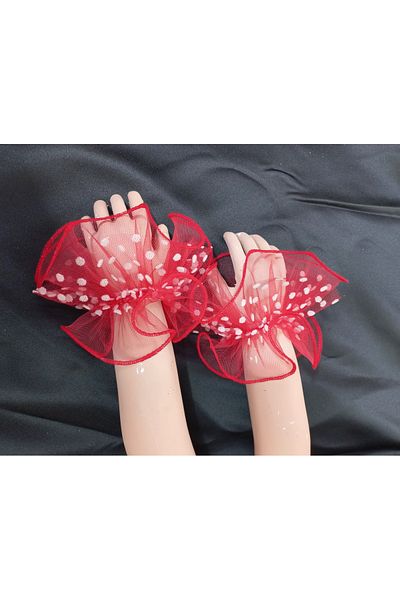 es moda shop Little Almira Red White Polka Dot Cuff