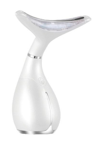 Influential Tech Dispozitiv facial multifuncțional, EMS, încălzire, foton, 650mAh, anti-îmbătrânire, alb