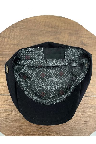 Belifanti Collection Summer Linen London Hat Cap Black