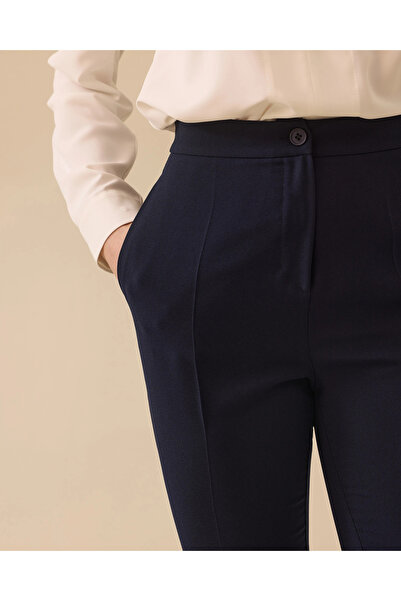 SEÇİL Yüksek Bel Krep Kumaş İspanyol Paça Pantolon