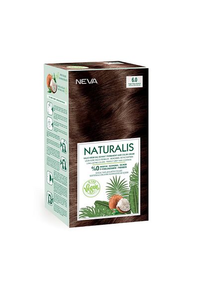 Neva Vegan ammonia-free hair dye, Intense Dark Blonde 6.0, Naturalis, Neva, 150 ml