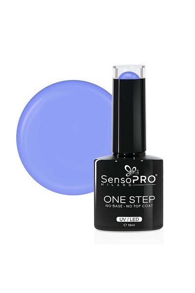 SensoPRO Milano One Step Semi-Permanent Nail Polish 10ml, Light Indigo #059