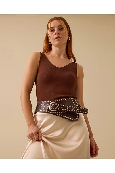 SEÇİL V-Neck Knitwear Undershirt