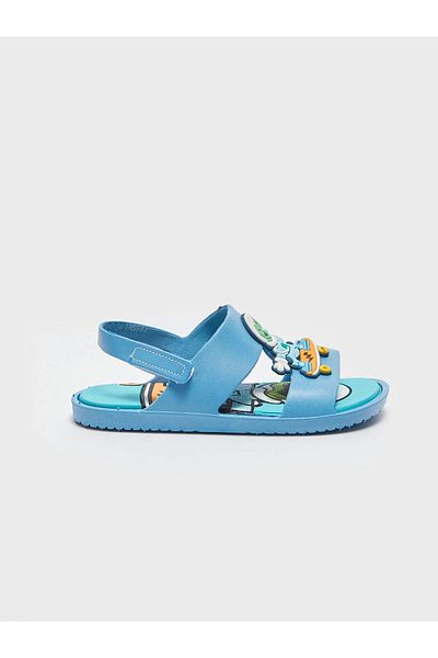 LC Waikiki Lcw Steps Blue Patch Detailed Baby Boy Sandals