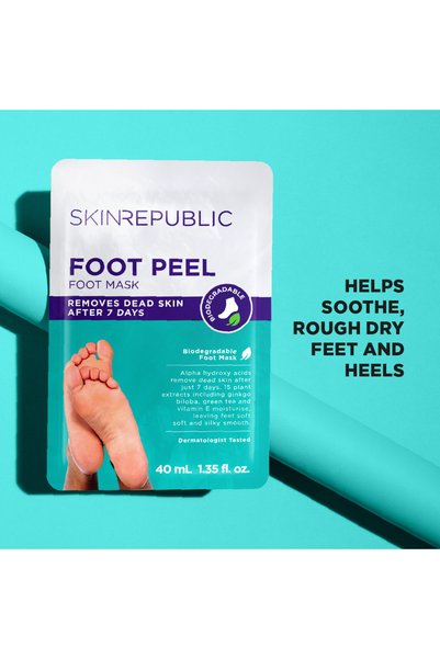 Skin Republic Skin Republic Foot Peel Mask(40ml), Reduce Rough and Dry Feet and Heels.Made in Korea