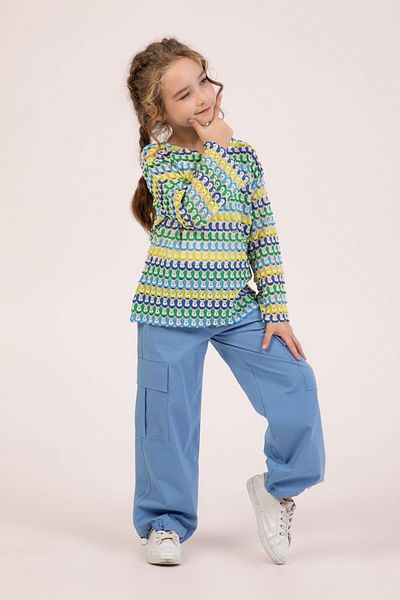 markamodi Special Design Girl's Parachute Pants with Cargo Pockets, Elastic Waist and Adjustable Legs