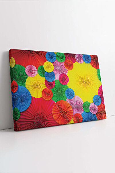 KOSS Dijital Višebojna dizajnerska slika na platnu, platno u bojama duge, šar...